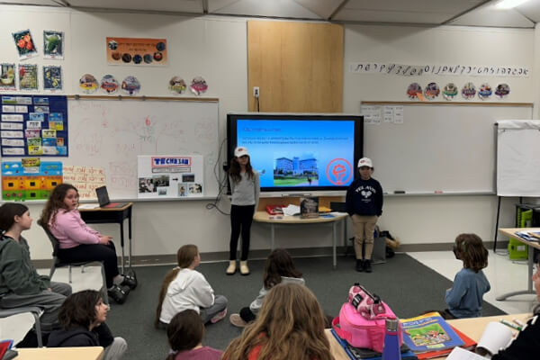 Children in a classroom